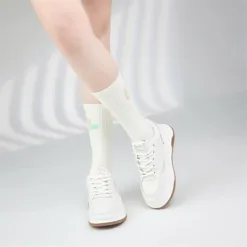 Sport Retro Trainers – White Gum Sole