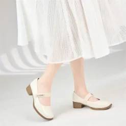 Pristine Mary Jane Block Pumps