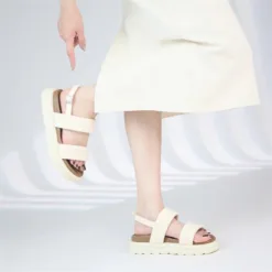 Retro Chic Sculpted Sole Sneakers