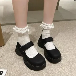 Noir Chic Mary Jane Platforms